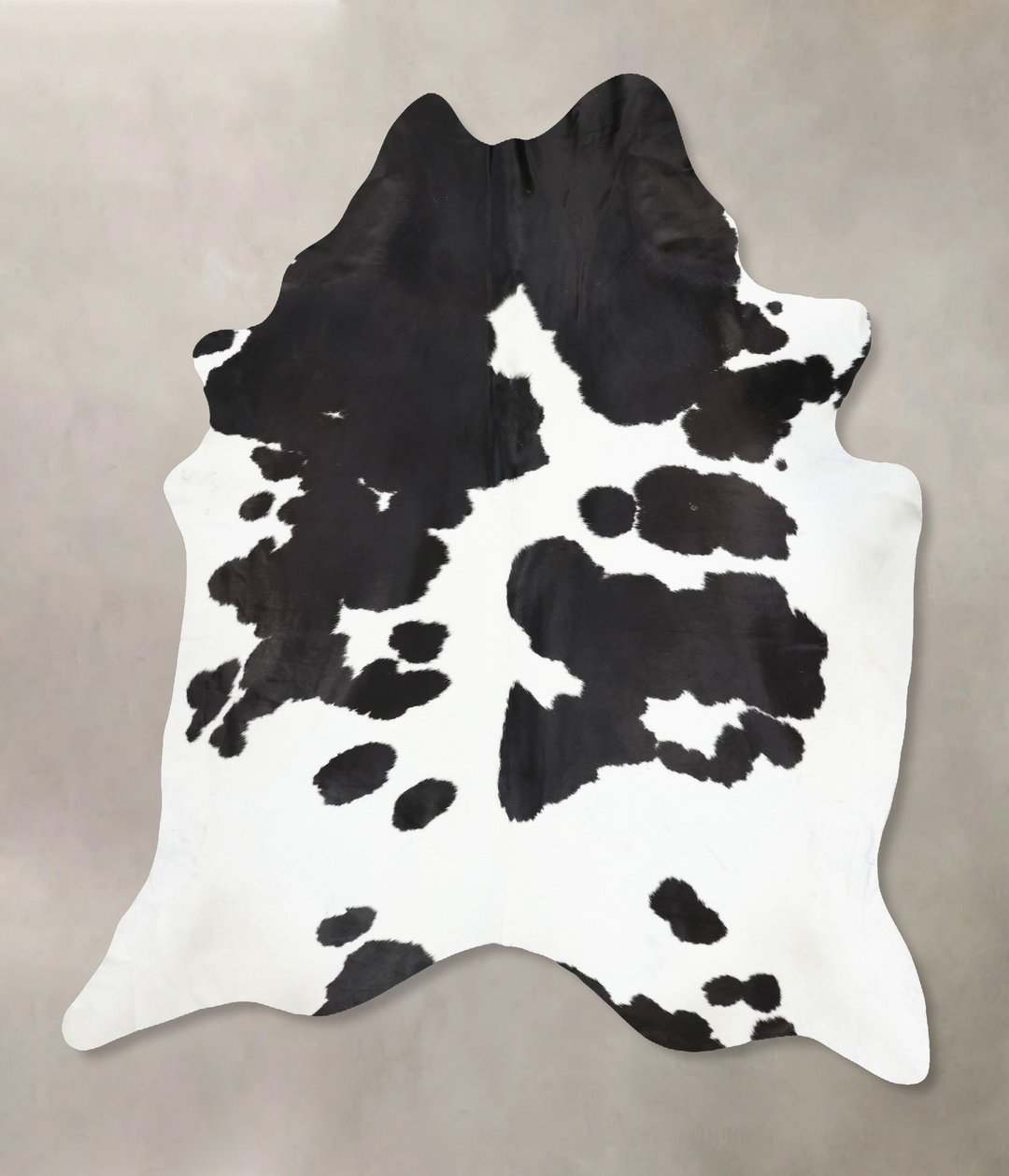 Black and White XX-Large Brazilian Cowhide Rug 9'0"H x 7'5"W #B12943 b