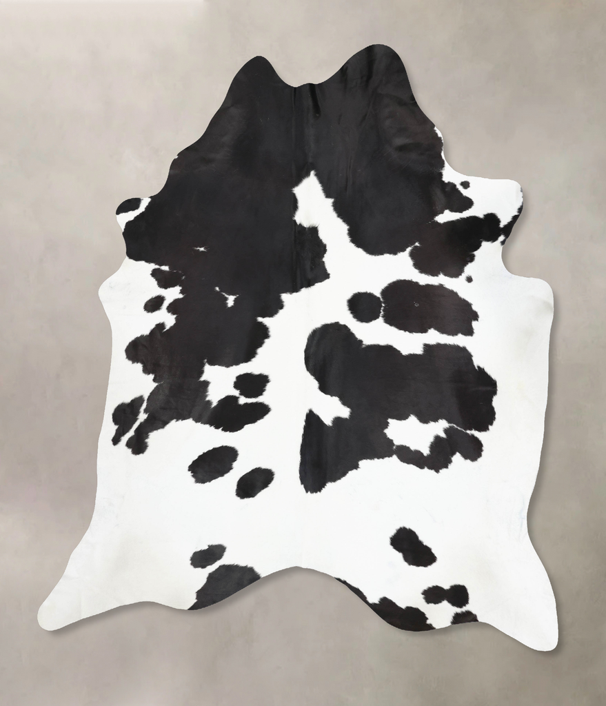 Black and White XX-Large Brazilian Cowhide Rug 9'0"H x 7'5"W #B12943 by Hudson Hides