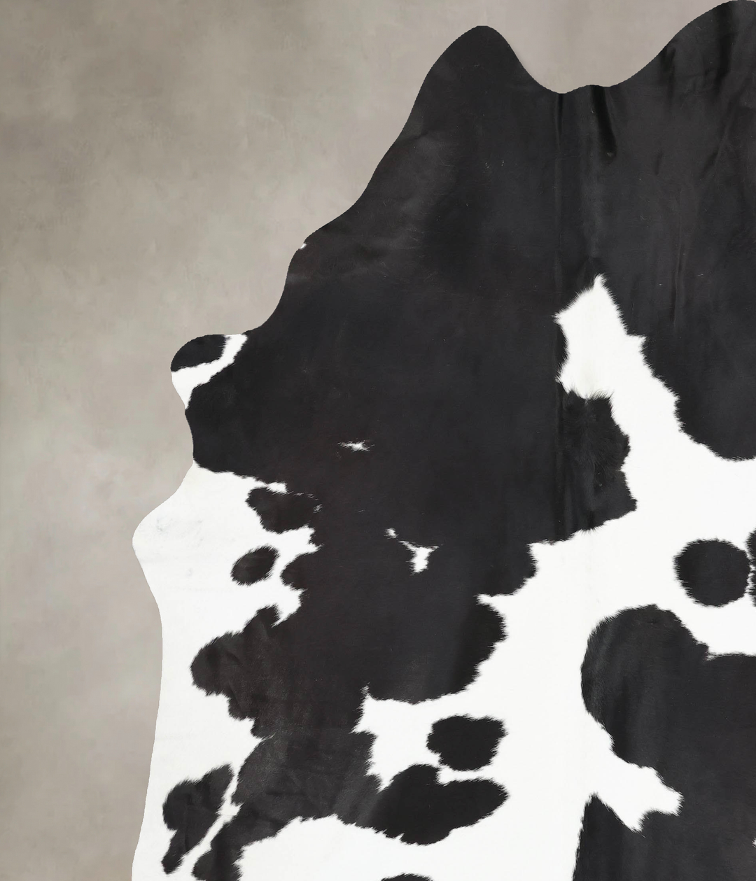 Black and White XX-Large Brazilian Cowhide Rug 9'0"H x 7'5"W #B12943 b
