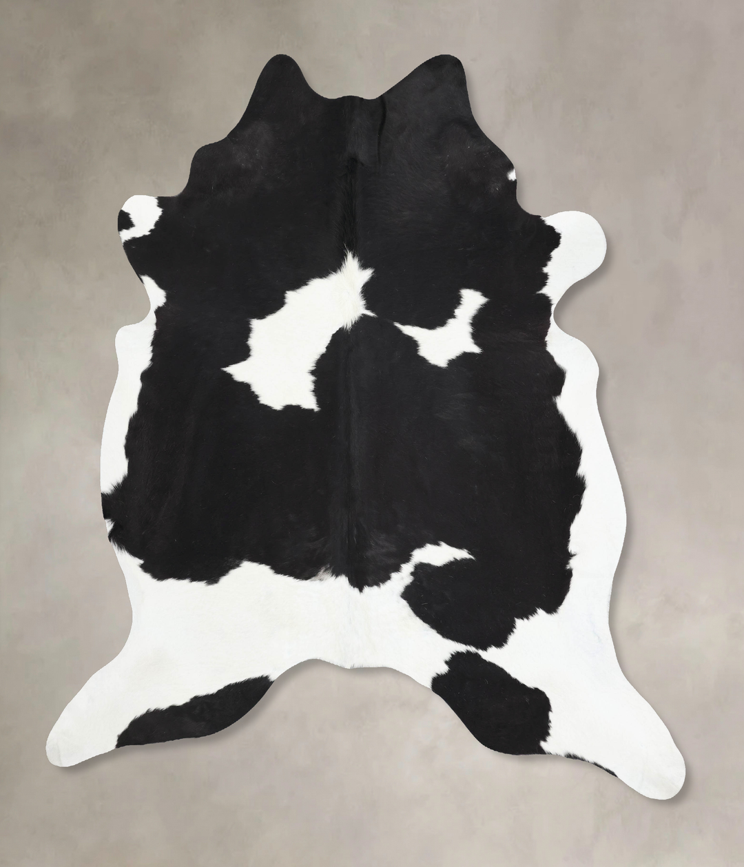 Black and White XX-Large Brazilian Cowhide Rug 8'0"H x 7'0"W #B12944 b
