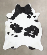 Black and White XX-Large Brazilian Cowhide Rug 8'11"H x 7'3"W #B12945 by Hudson Hides