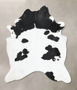 Black and White XX-Large Brazilian Cowhide Rug 8'4"H x 6'6"W #B12946 by Hudson Hides