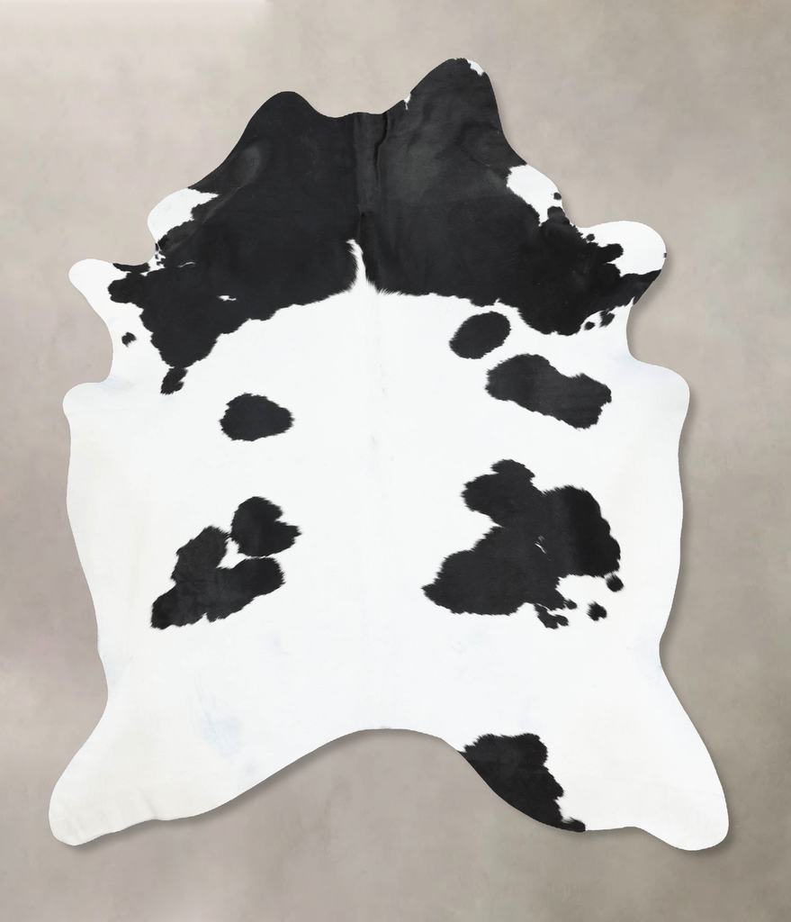 Black and White XX-Large Brazilian Cowhide Rug 8'4"H x 6'6"W #B12946 by Hudson Hides