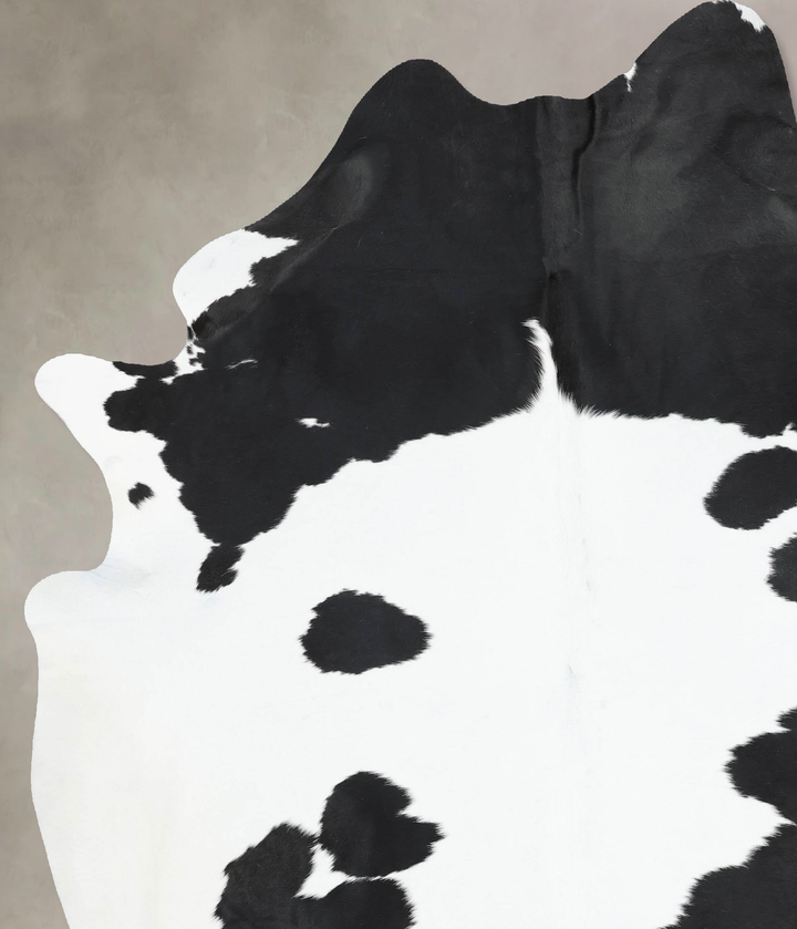 Black and White XX-Large Brazilian Cowhide Rug 8'4"H x 6'6"W #B12946 by Hudson Hides