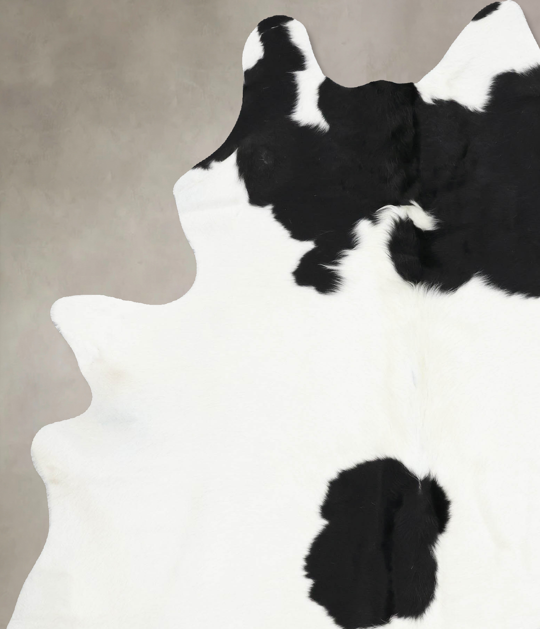 Black and White X-Large Brazilian Cowhide Rug 7'5"H x 6'1"W #B12947 by