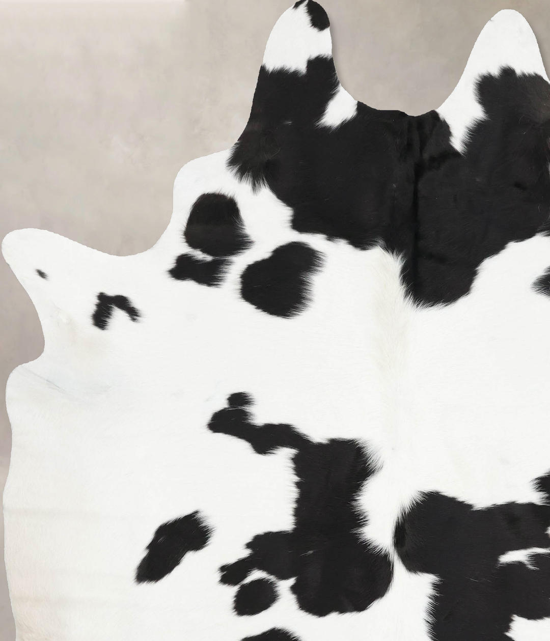 Black and White X-Large Brazilian Cowhide Rug 7'8"H x 6'3"W #B12948 by