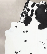 Black and White XX-Large Brazilian Cowhide Rug 7'10"H x 7'4"W #B12949 by Hudson Hides