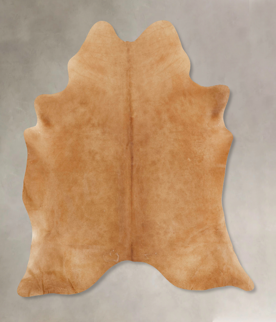 Beige X-Large Brazilian Cowhide Rug 7'5"H x 6'2"W #B12954 by Hudson Hides