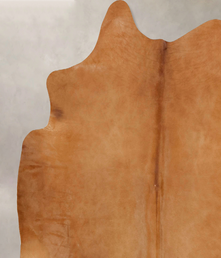 Solid Brown X-Large Brazilian Cowhide Rug 7'5"H x 6'6"W #B12956 by Hudson Hides