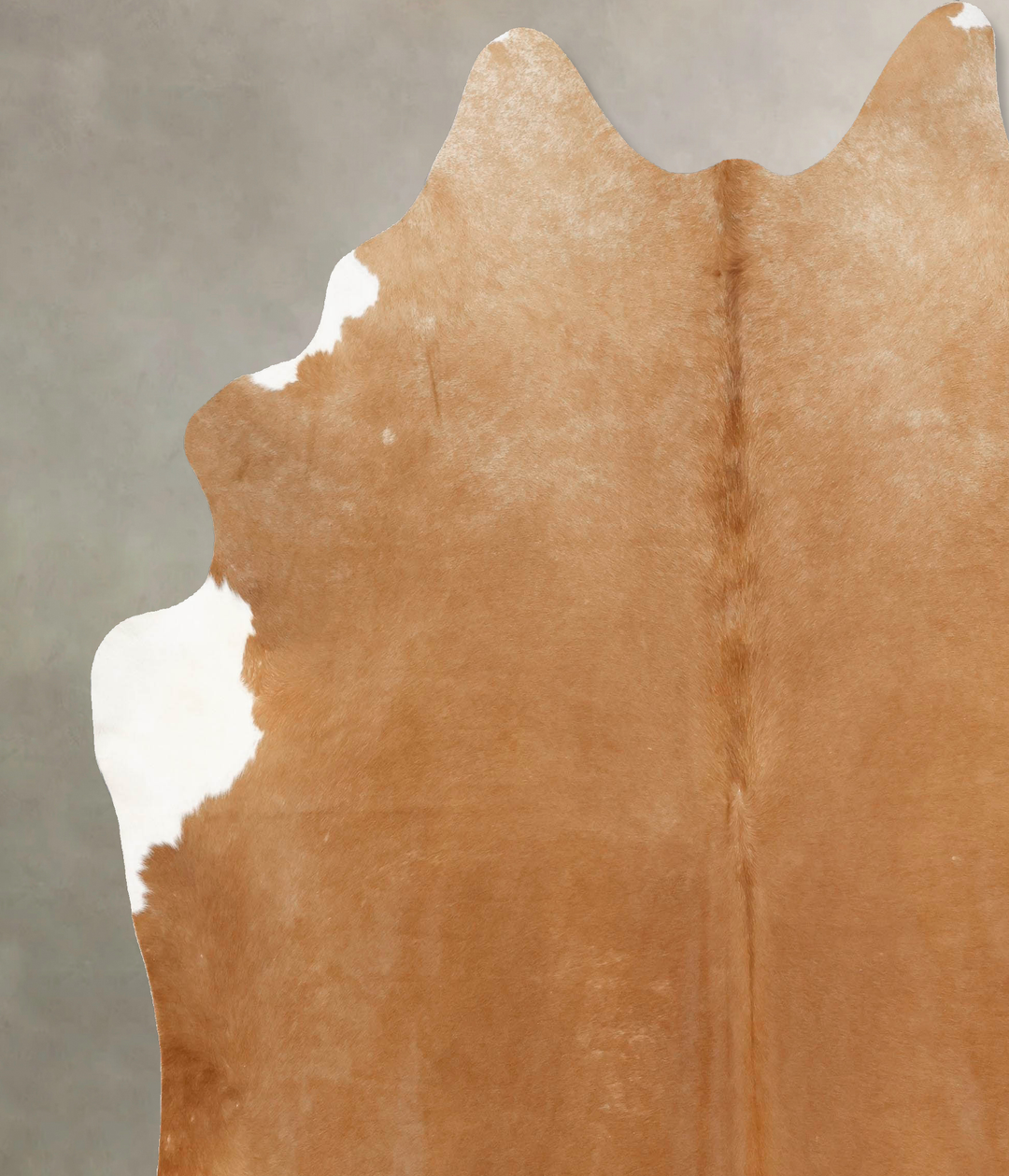 Beige XX-Large Brazilian Cowhide Rug 8'6"H x 7'8"W #B12965 by Hudson H
