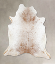 Salt and Pepper Brown X-Large Brazilian Cowhide Rug 7'8"H x 6'5"W #B12993 by Hudson Hides