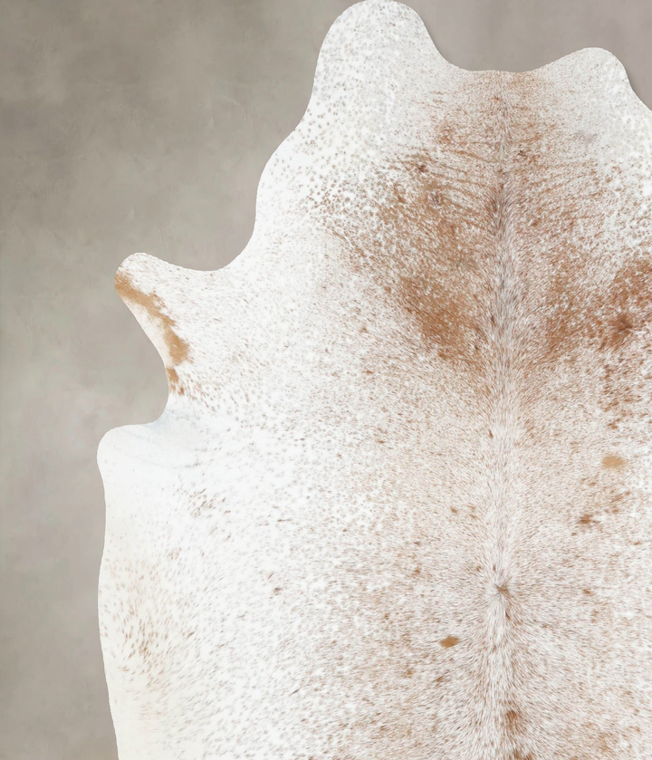 Salt and Pepper Brown X-Large Brazilian Cowhide Rug 7'8"H x 6'5"W #B12993 by Hudson Hides