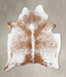 Salt and Pepper Brown X-Large Brazilian Cowhide Rug 7'10