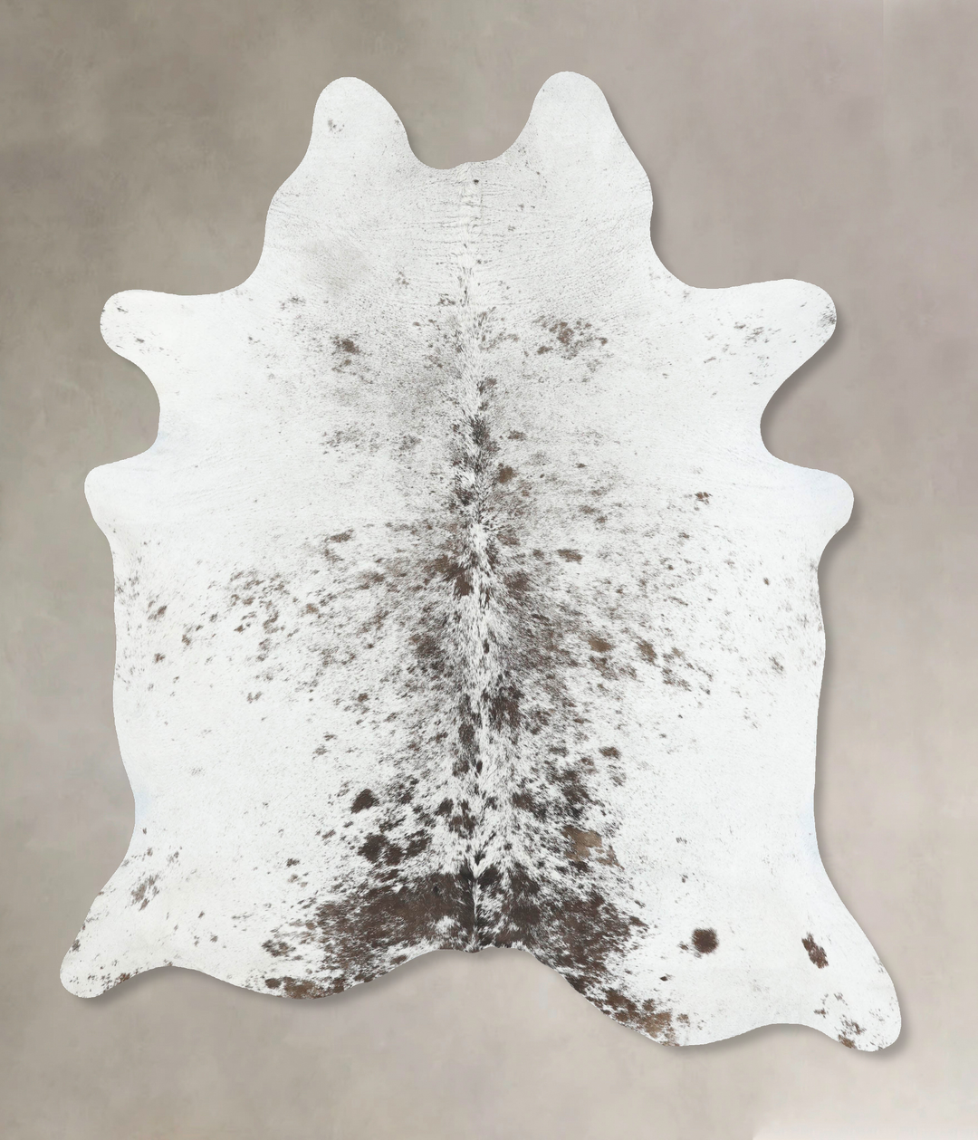 Salt and Pepper Black XX-Large Brazilian Cowhide Rug 8'0"H x 6'7"W #B1