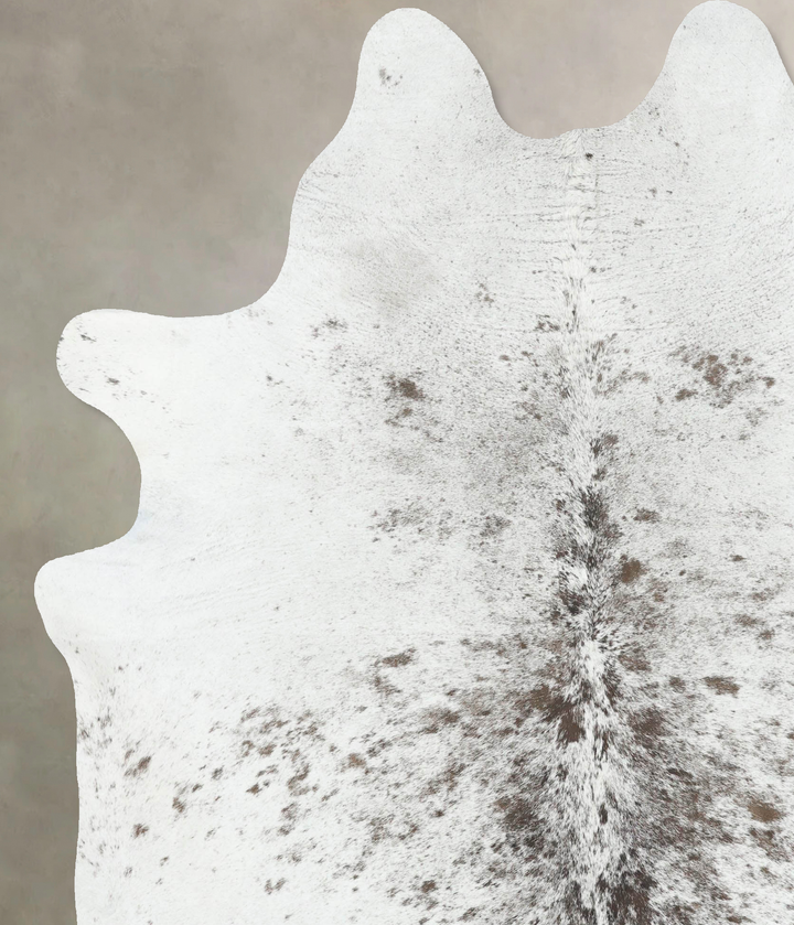 Salt and Pepper Black XX-Large Brazilian Cowhide Rug 8'0"H x 6'7"W #B13004 by Hudson Hides