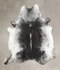Salt and Pepper Black X-Large Brazilian Cowhide Rug 7'2