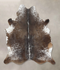 Salt and Pepper Black X-Large Brazilian Cowhide Rug 7'7