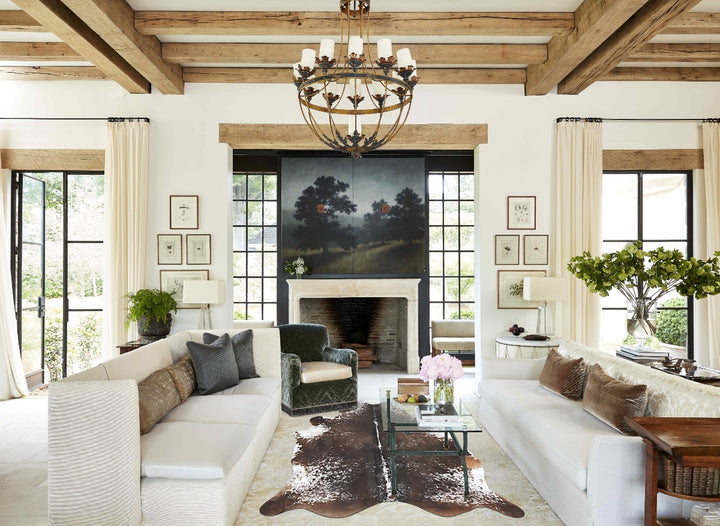 Salt and Pepper Black X-Large Brazilian Cowhide Rug 7'7"H x 6'4"W #B13019 by Hudson Hides