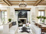 Salt and Pepper Black X-Large Brazilian Cowhide Rug 7'4"H x 5'11"W #B13021 by Hudson Hides