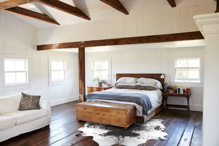 Salt and Pepper Black X-Large Brazilian Cowhide Rug 7'4"H x 5'11"W #B13021 by Hudson Hides