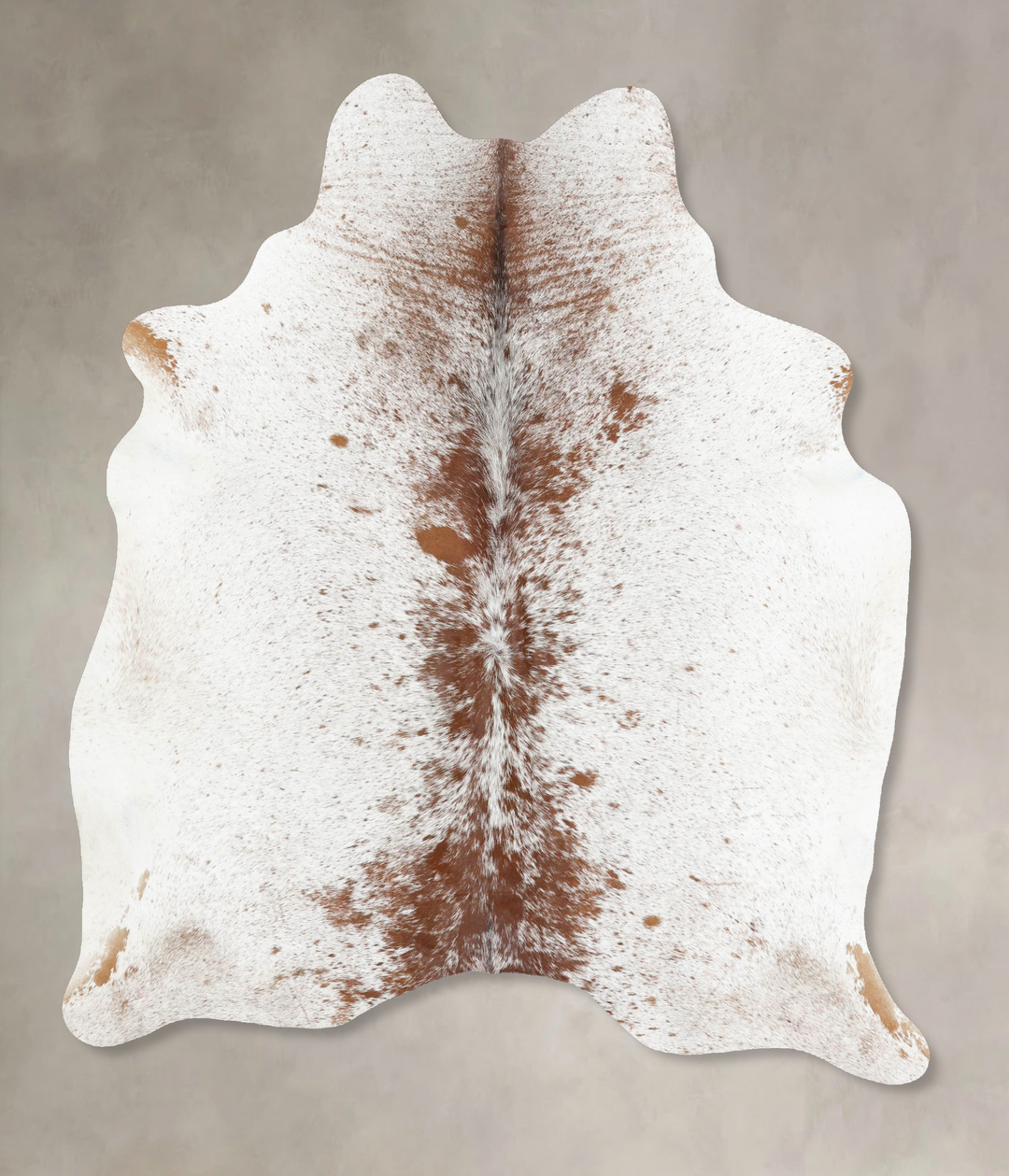 Salt and Pepper Brown X-Large Brazilian Cowhide Rug 7'4"H x 5'10"W #B1