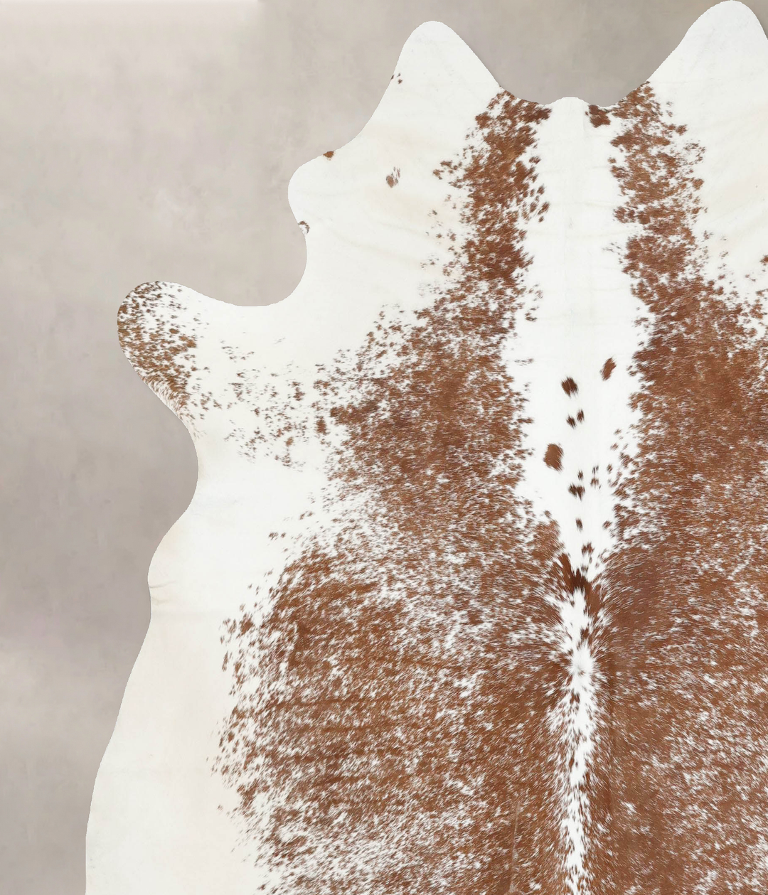 Salt and Pepper Brown XX-Large Brazilian Cowhide Rug 8'0"H x 7'2"W #B1