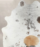 Salt and Pepper Brown X-Large Brazilian Cowhide Rug 8'0"H x 5'11"W #B13059 by Hudson Hides