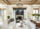 Salt and Pepper Brown X-Large Brazilian Cowhide Rug 8'0"H x 5'11"W #B13059 by Hudson Hides