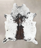 Salt and Pepper Brown XX-Large Brazilian Cowhide Rug 8'2