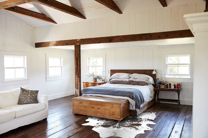 Salt and Pepper Brown X-Large Brazilian Cowhide Rug 7'6"H x 6'6"W #B13063 by Hudson Hides
