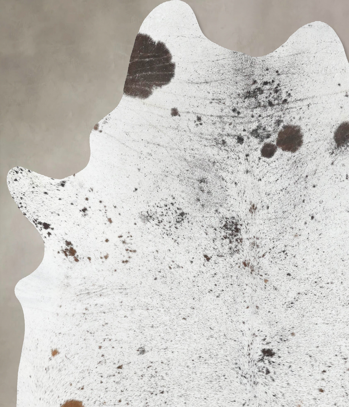 Salt and Pepper Brown XX-Large Brazilian Cowhide Rug 7'8"H x 6'7"W #B13065 by Hudson Hides