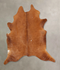 Solid Brown XX-Large Brazilian Cowhide Rug 7'10