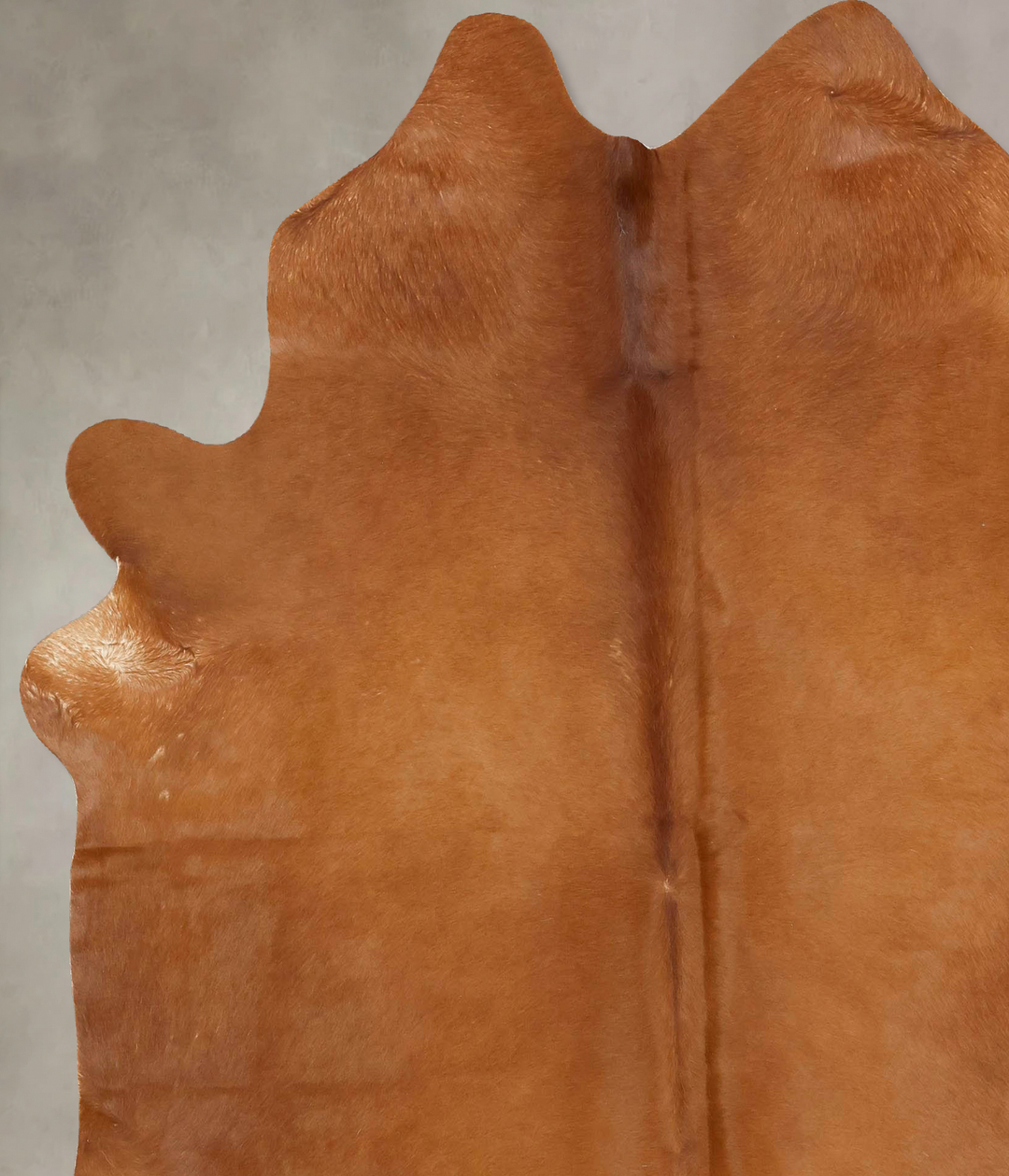 Solid Brown X-Large Brazilian Cowhide Rug 7'8"H x 6'6"W #B13072 by Hud