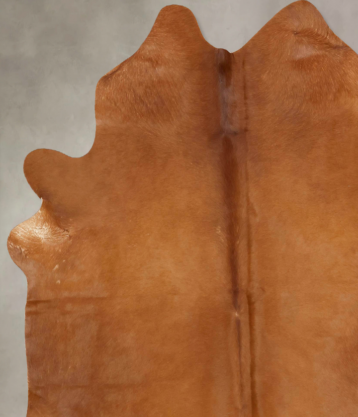 Solid Brown X-Large Brazilian Cowhide Rug 7'8"H x 6'6"W #B13072 by Hudson Hides