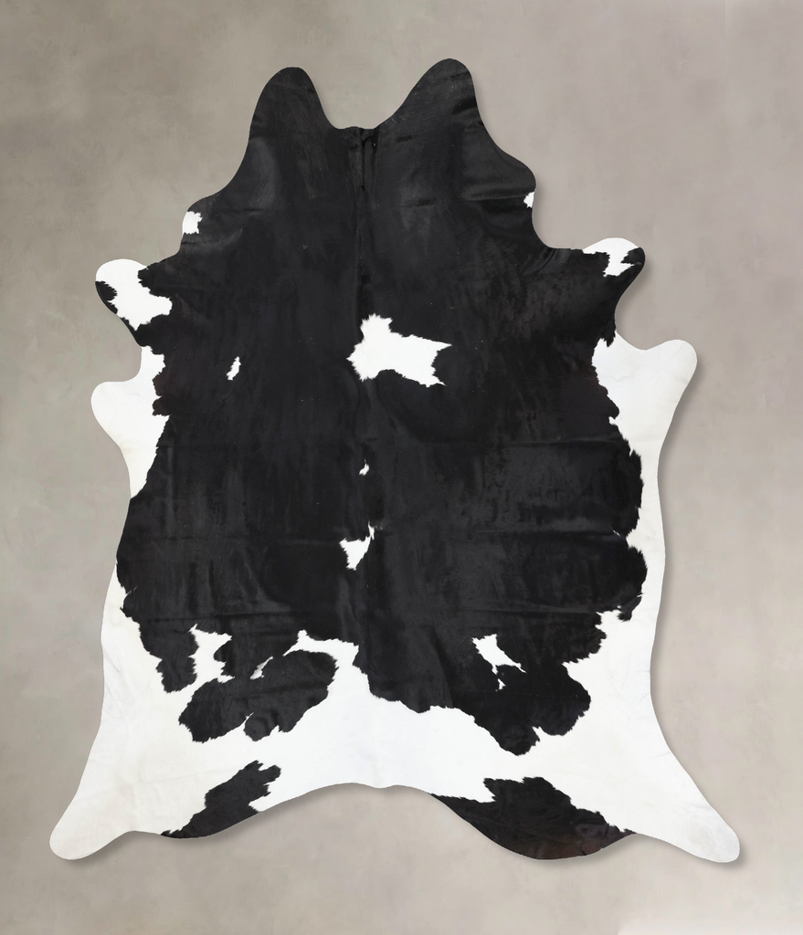 Black and White XX-Large Brazilian Cowhide Rug 9'8"H x 8'3"W #B13079 by Hudson Hides