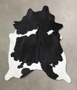 Black and White XX-Large Brazilian Cowhide Rug 8'7"H x 7'1"W #B13080 by Hudson Hides