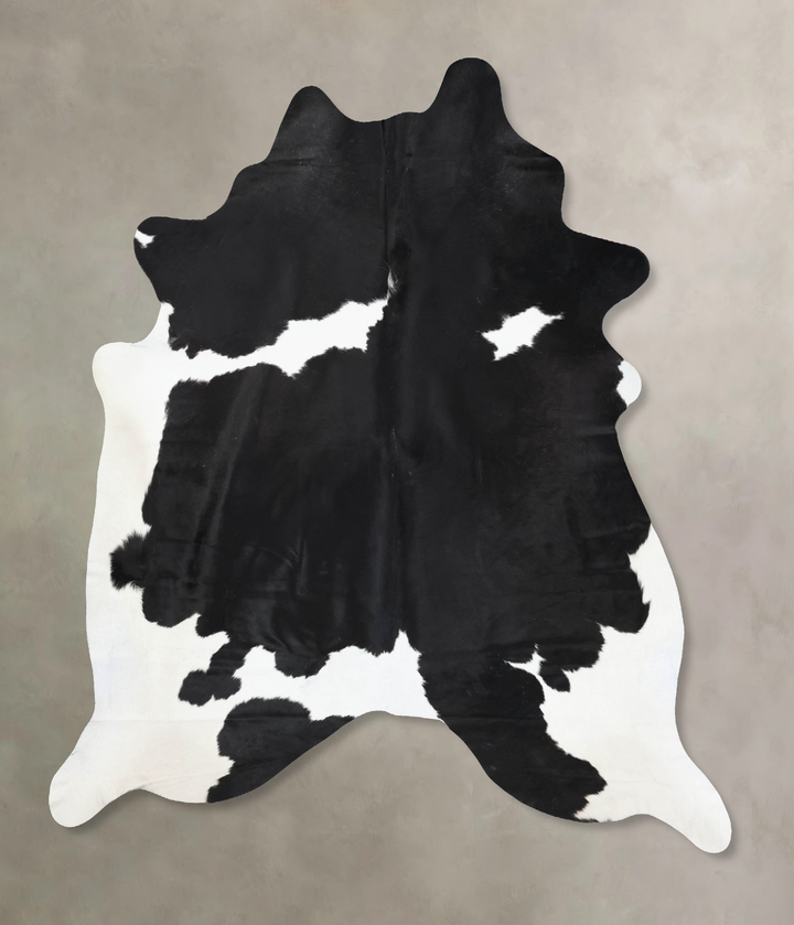 Black and White XX-Large Brazilian Cowhide Rug 8'7"H x 7'1"W #B13080 by Hudson Hides
