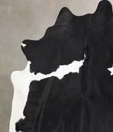 Black and White XX-Large Brazilian Cowhide Rug 8'7"H x 7'1"W #B13080 by Hudson Hides