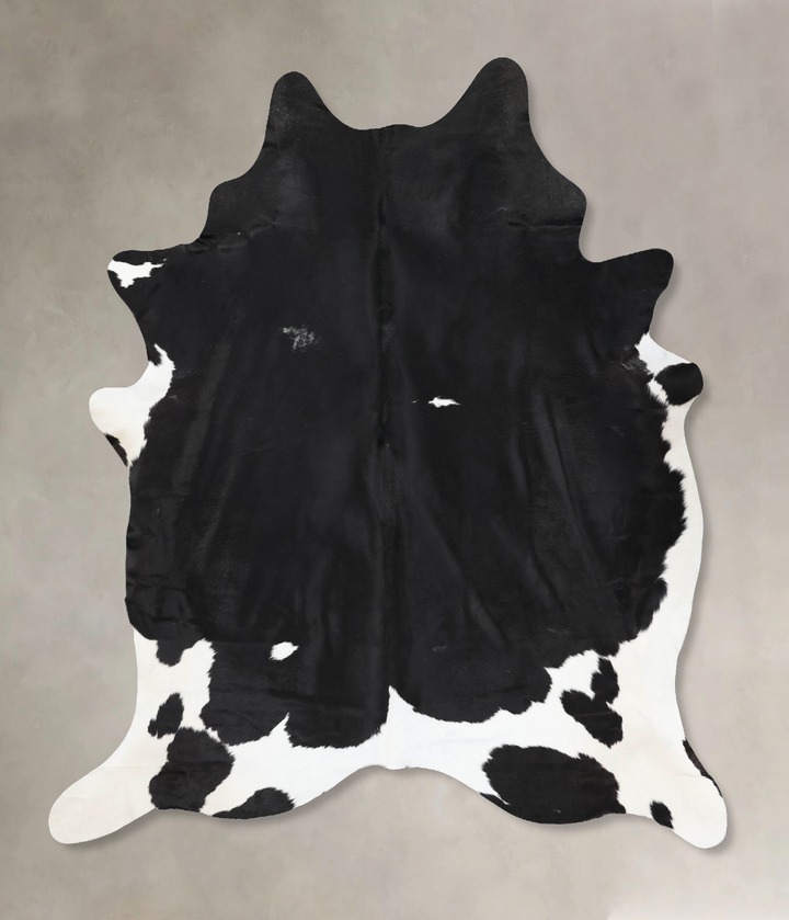 Black and White XX-Large Brazilian Cowhide Rug 8'9"H x 7'3"W #B13081 by Hudson Hides