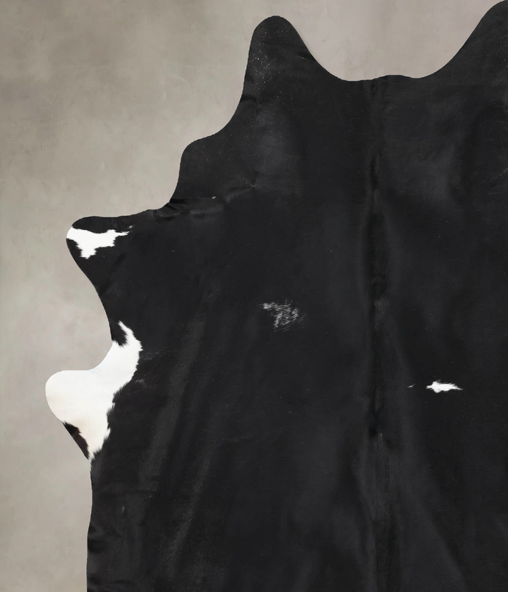 Black and White XX-Large Brazilian Cowhide Rug 8'9"H x 7'3"W #B13081 by Hudson Hides