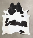 Black and White XX-Large Brazilian Cowhide Rug 9'1"H x 7'3"W #B13082 by Hudson Hides