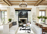 Black and White XX-Large Brazilian Cowhide Rug 9'1"H x 7'3"W #B13082 by Hudson Hides