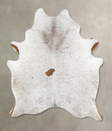 Salt and Pepper Brown X-Large Brazilian Cowhide Rug 7'10"H x 5'9"W #B13123 by Hudson Hides