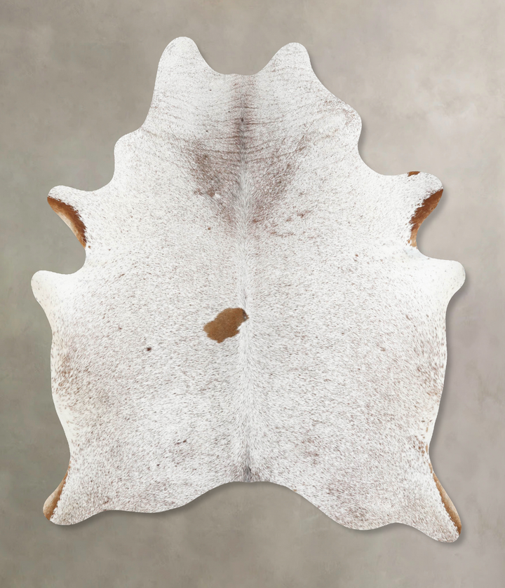 Salt and Pepper Brown X-Large Brazilian Cowhide Rug 7'10"H x 5'9"W #B13123 by Hudson Hides