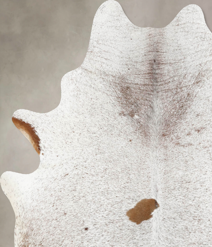 Salt and Pepper Brown X-Large Brazilian Cowhide Rug 7'10"H x 5'9"W #B13123 by Hudson Hides