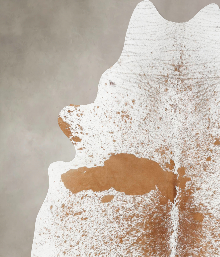 Salt and Pepper Brown XX-Large Brazilian Cowhide Rug 7'9"H x 6'10"W #B13128 by Hudson Hides