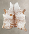 Salt and Pepper Brown X-Large Brazilian Cowhide Rug 7'8