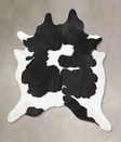Black and White XX-Large Brazilian Cowhide Rug 8'11"H x 7'1"W #B13133 by Hudson Hides