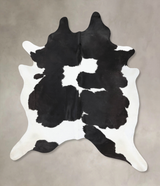 Black and White XX-Large Brazilian Cowhide Rug 8'11"H x 7'1"W #B13133 by Hudson Hides