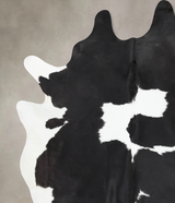 Black and White XX-Large Brazilian Cowhide Rug 8'11"H x 7'1"W #B13133 by Hudson Hides